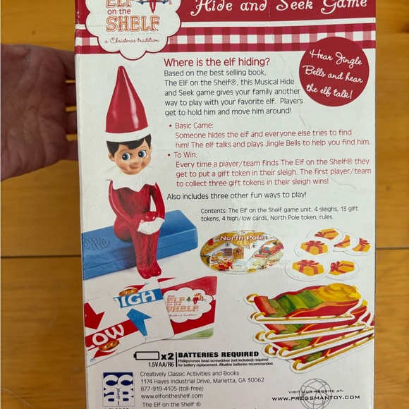 NWT Elf on the Shelf musical game - Picture 3 of 3